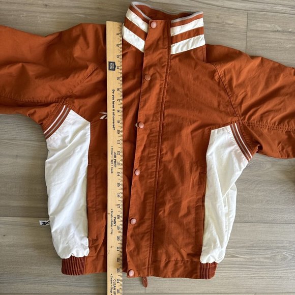 VINTAGE Reebok Track Suit Women’s XS‎ Burnt Orange Texas Lined 2 Piece Y2K Logo - Picture 5 of 16